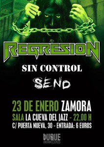 Regresion + Sin Control + Send @ Cueva del Jazz (Zamora) | Zamora | Castilla y León | España