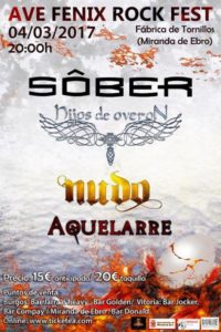 Ave Fenix Rock Fest 2017 @ Fábrica de Tornillos (Miranda de Ebro) | Miranda de Ebro | Castilla y León | España