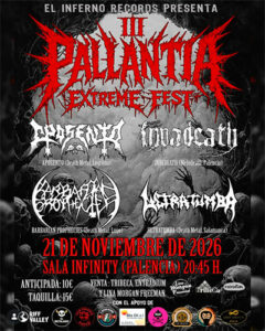 Pallantia Extreme Fest 2026 @ Sala Infinity (Palencia)